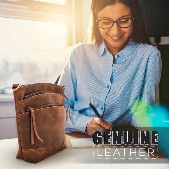 Leather Crossbody Bag purse tote ladies bags satchel travel tote shoulder bag - Picture 7 of 7